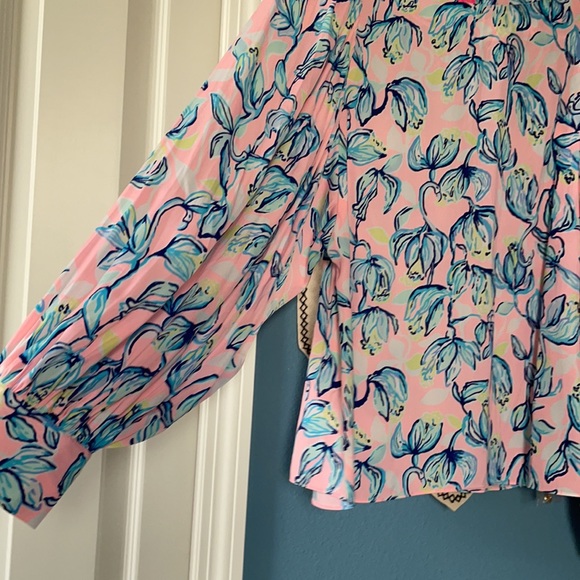 Lilly Pulitzer Maisel Top Sweet Pea Pink - Picture 2 of 4